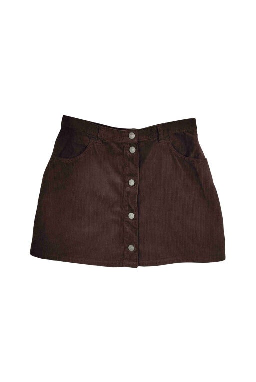 Corduroy mini skirt 