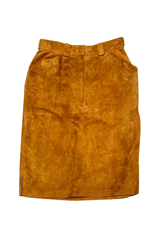 Suede skirt 