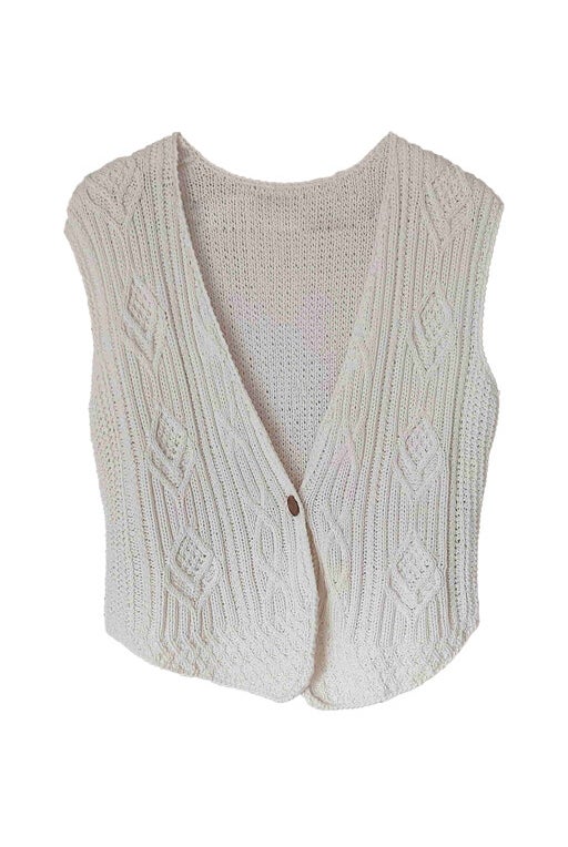 Wool and cotton vest 