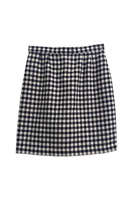 Checked mini skirt 