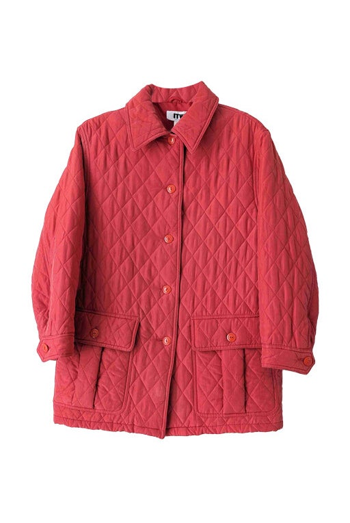 Quilted silk coat 