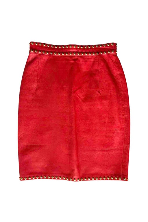 Moschino leather skirt
