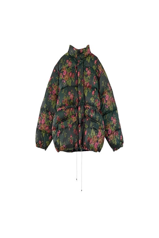 Floral down jacket 