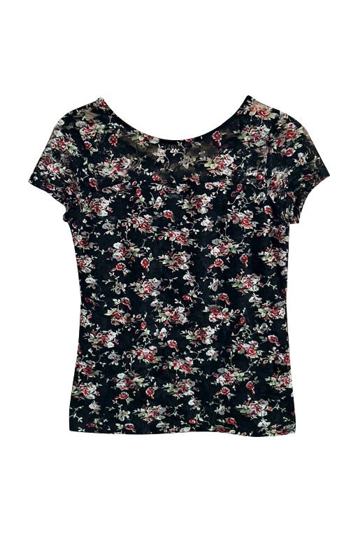Crossover floral top