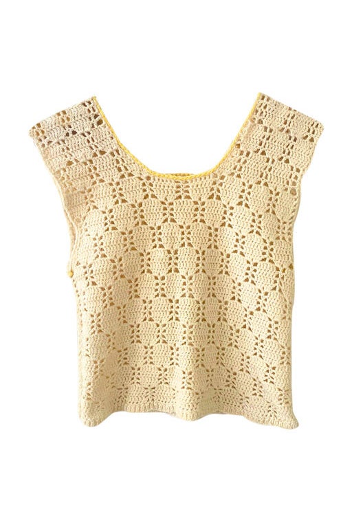 Crochet sleeveless vest