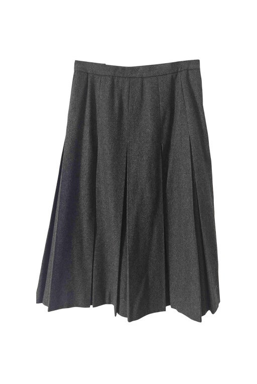 Long wool skirt