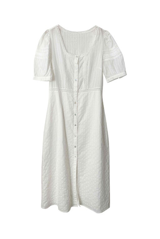 White cotton dress