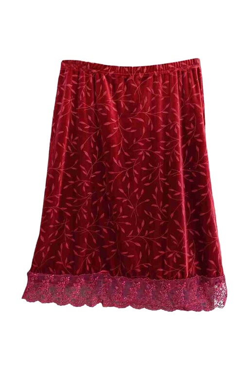 Velvet skirt 