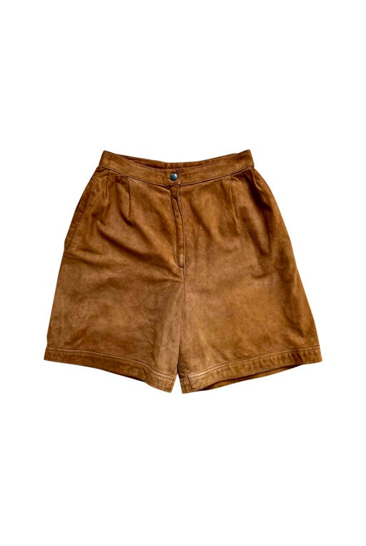 Suede shorts