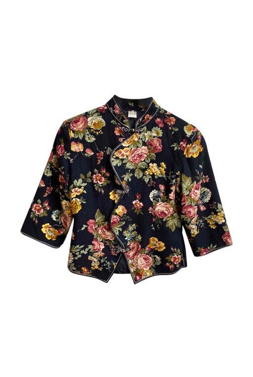 Asian floral top 