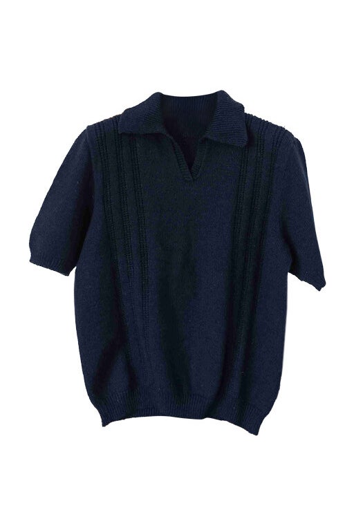 Wool polo shirt 