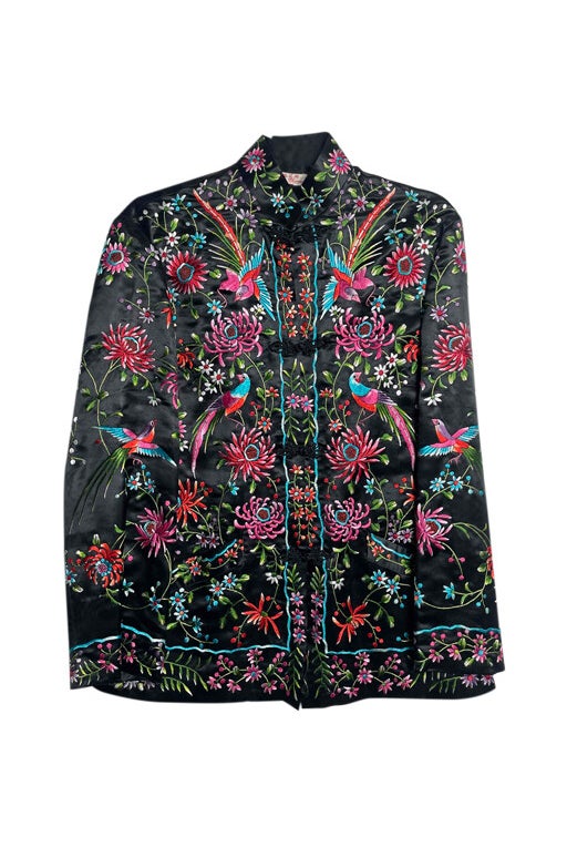 Silk qipao jacket 