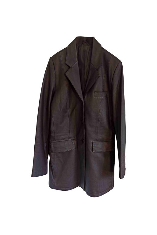 Leather blazer 
