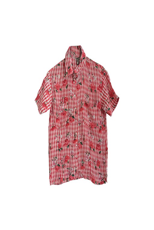 Floral gingham shirt 