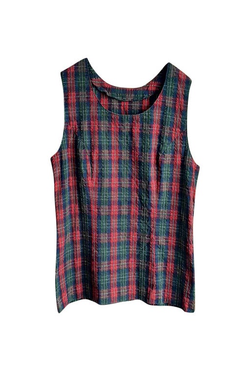 Checked tank top 