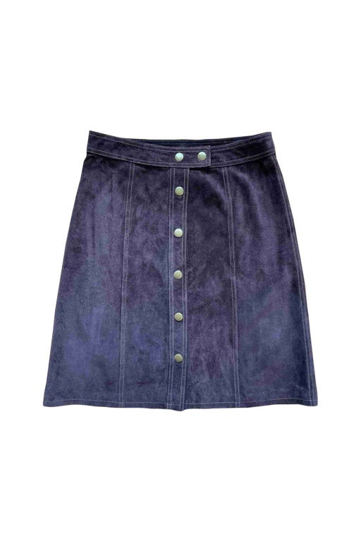 Suede skirt 