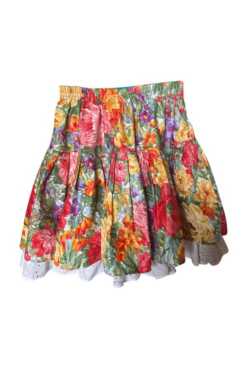 Mini-jupe à fleurs 