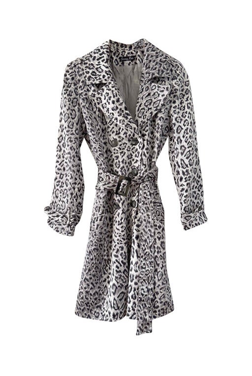 Leopard trench coat 