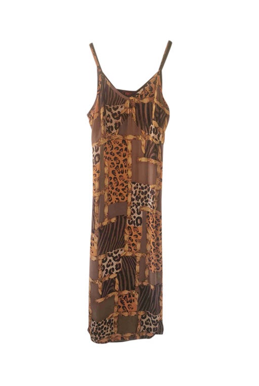 Leopard slip dress 
