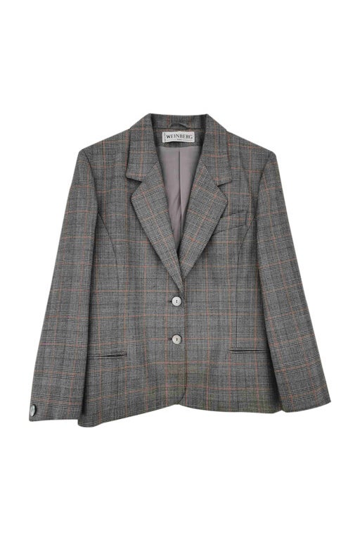 Checked blazer 