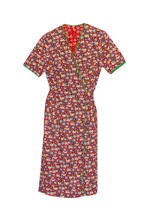 Cotton wrap dress