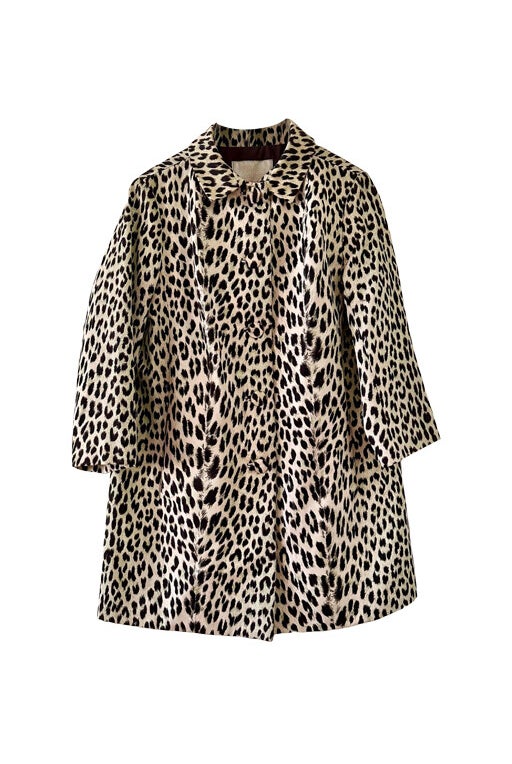 Leopard trench coat 