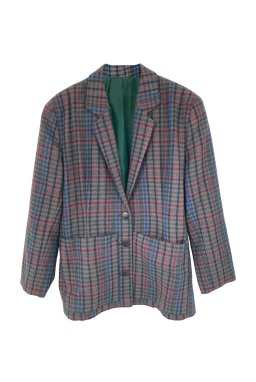 Checked blazer 