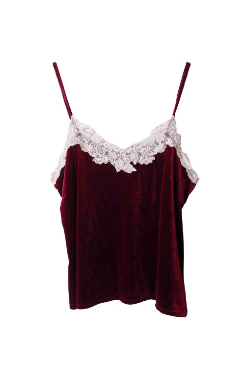 Velvet camisole 