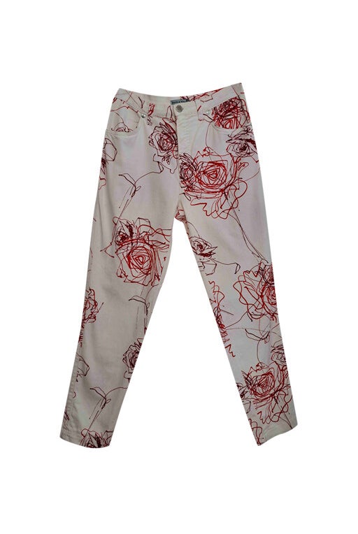 Pantalon à fleurs 