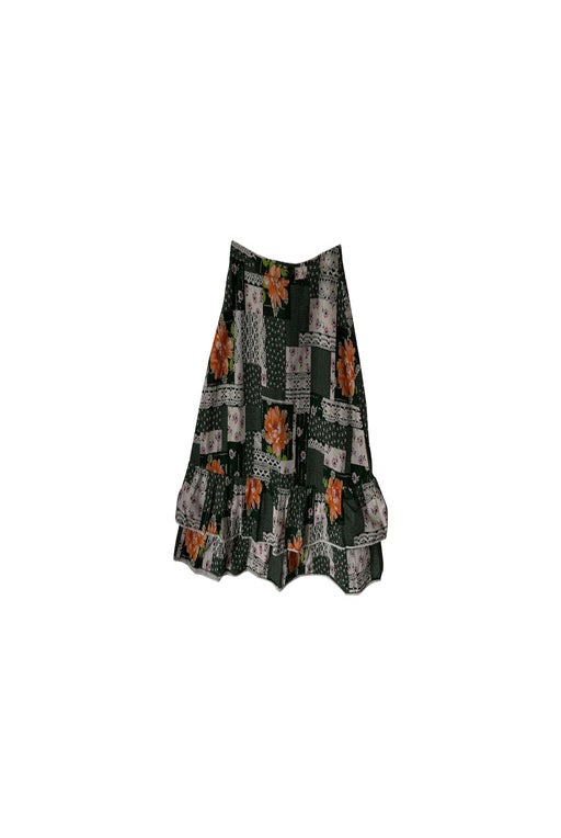 Floral patchwork skirt 