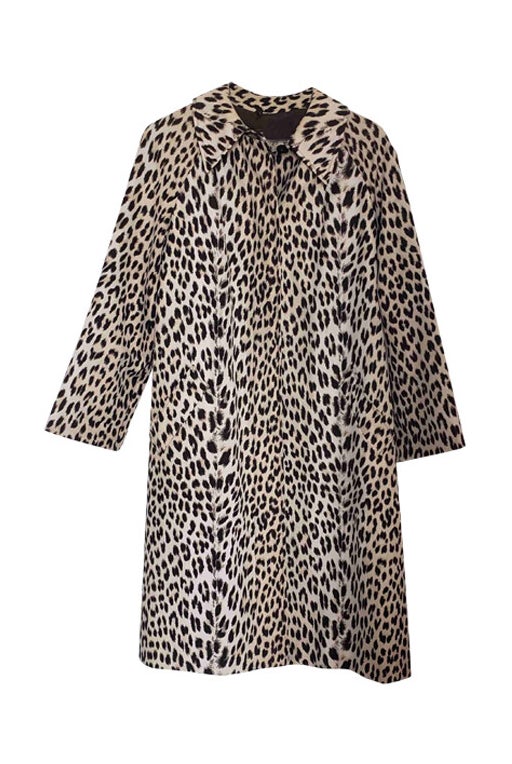 Leopard trench coat 