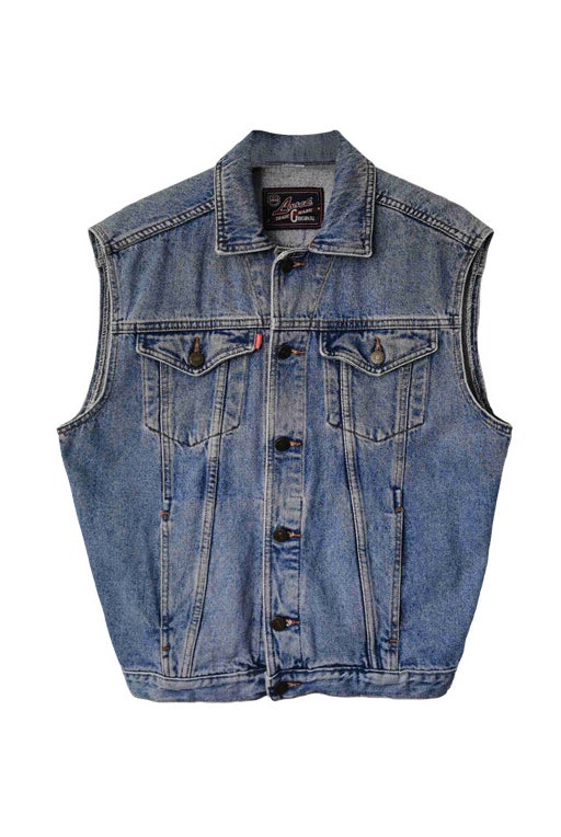 Sleeveless denim jacket 