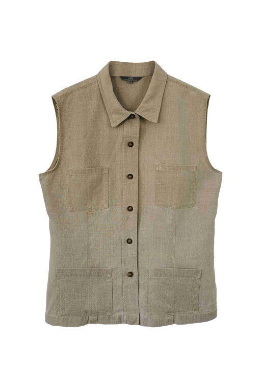 Linen sleeveless shirt