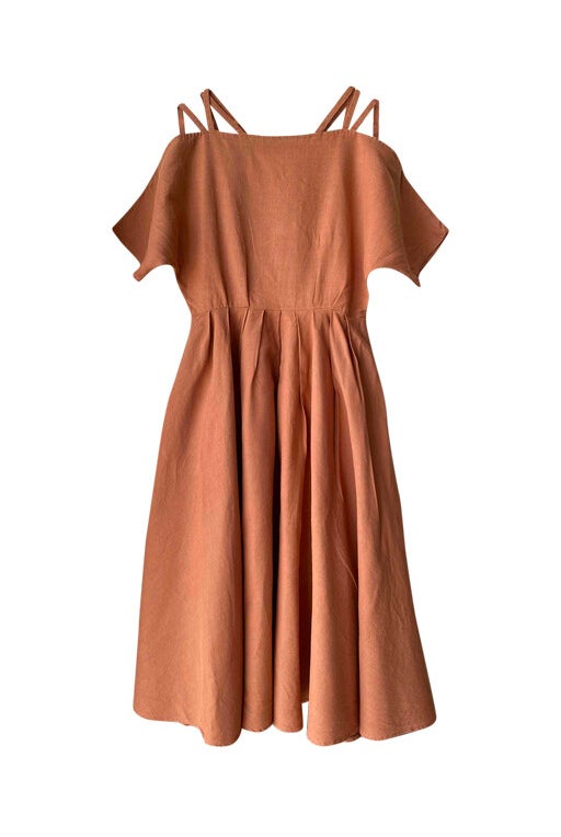 Cotton linen dress 