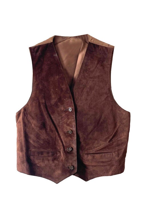 Suede vest