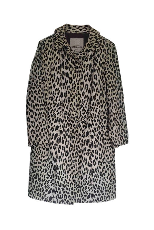 Leopard trench coat