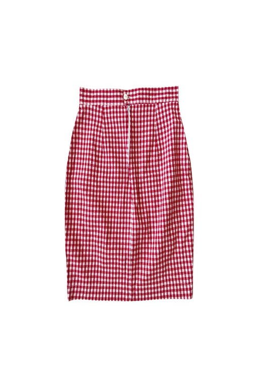 Gingham mini skirt