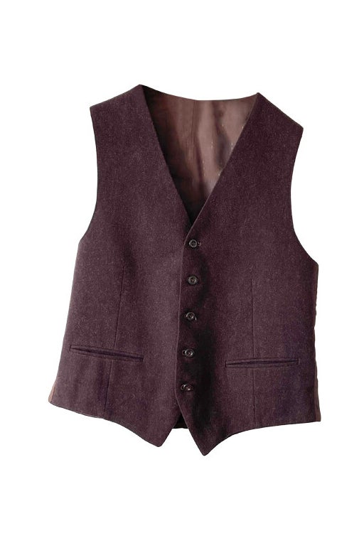 Wool and viscose vest 