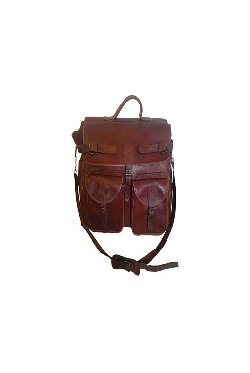 Leather travel bag 