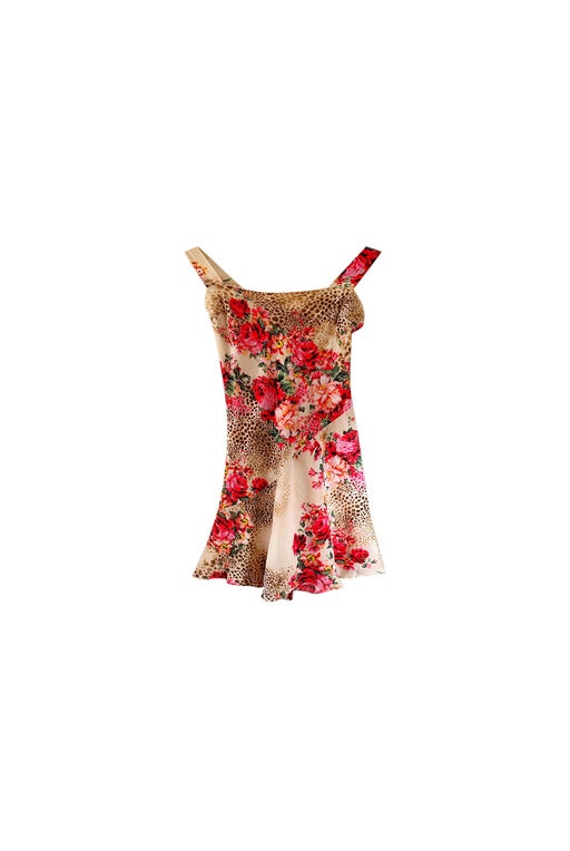 Leopard floral dress 