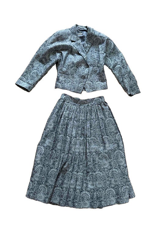 Wool skirt suit 