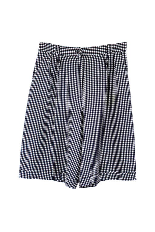 Gingham Bermuda shorts