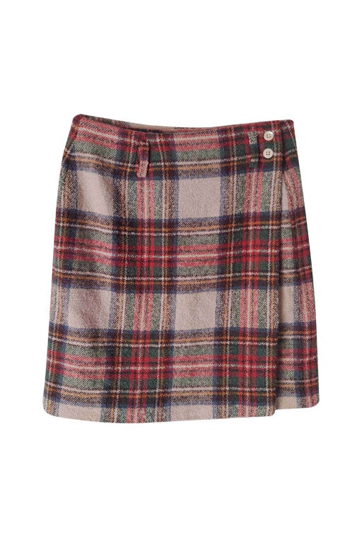 Checked mini skirt 