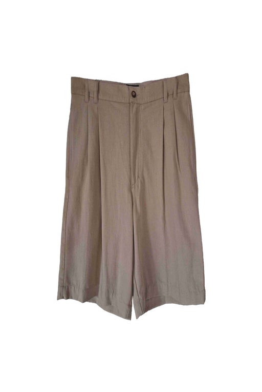 Linen and cotton Bermuda shorts 
