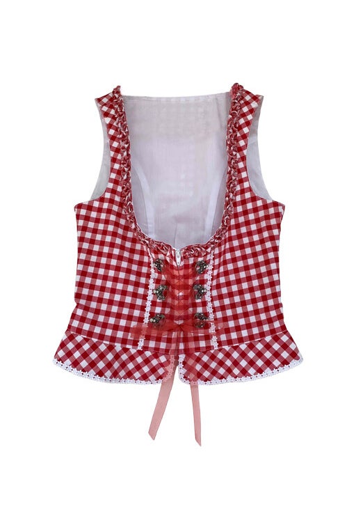 Gingham bustier 