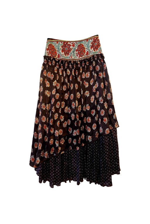 Provençal silk skirt 