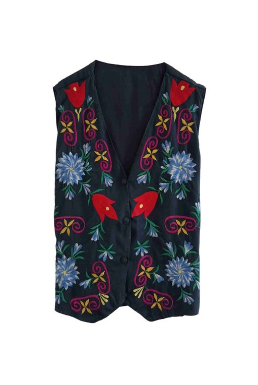 Embroidered vest 