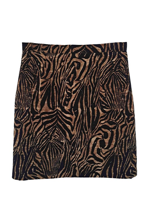 90s leopard skirt