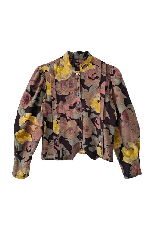 80s floral top