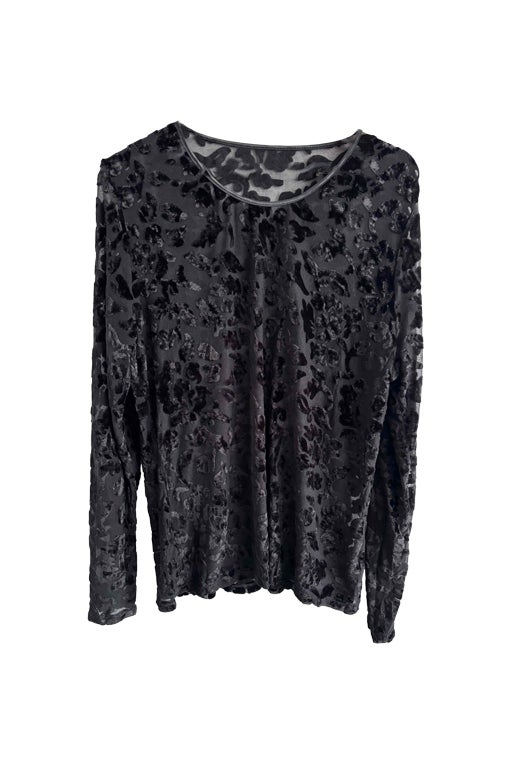 Devoré velvet top